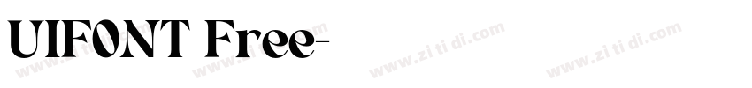 UIFONT Free字体转换